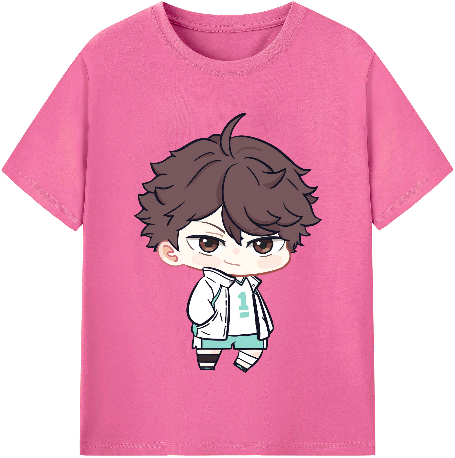 （画像用） ハイキュー!! Haikyu!! レディースカジュアルプリントTシャツ（綿100％）